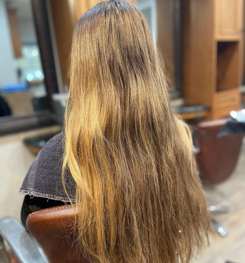 Before the blonding service